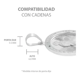 Dije Medalla San Judas Tadeo Plata .925 Diamantado con Zirconias - Imagen 6