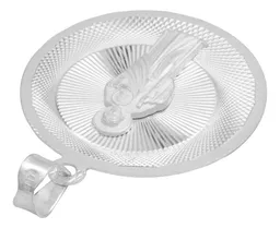 Dije Medalla San Judas Tadeo Plata 925 Diamantado Modelo 2189 - Imagen 4