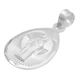 Dije Medalla San Judas Tadeo Plata .925 Gota Diamantada - Imagen 3