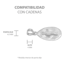 Dije Medalla San Judas Tadeo Plata .925 Gota Diamantada - Imagen 6