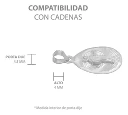 Dije Medalla San Judas Tadeo Plata .925 Gota Diamantada - Imagen 6