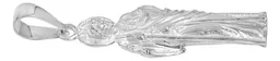 Dije Medalla San Judas Tadeo Plata 925 Liso Modelo 2415 - Imagen 5