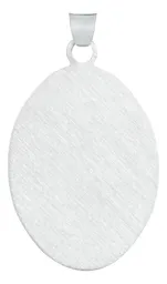 Dije Medalla San Judas Tadeo Plata 925 Ovalada Diamantada Modelo 2201 - Imagen 5