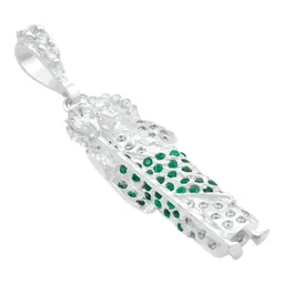 Dije Medalla San Judas Tadeo Plata 925 Zirconias Verdes con Relieve 3D - Imagen 3