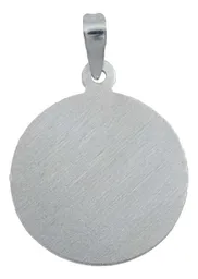 Dije Medalla San Judas Tadeo Plata Ley 925 Acabado Diamantado - Imagen 3