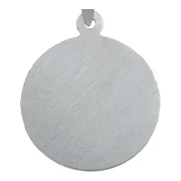 Dije Medalla San Judas Tadeo Plata Ley 925 Acabado Diamantado - Imagen 4