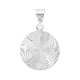 Dije Medalla San Judas Tadeo Plata Ley 925 Diamantada Hombre - Imagen 2