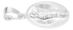 Dije Medalla San Judas Tadeo Plata Ley 925 Diamantada Hombre - Imagen 5