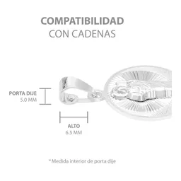 Dije Medalla San Judas Tadeo Plata Ley 925 Diamantada Hombre - Imagen 7