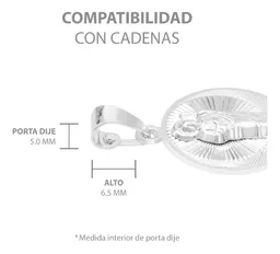 Dije Medalla San Judas Tadeo Plata Ley 925 Diamantada Hombre - Imagen 7