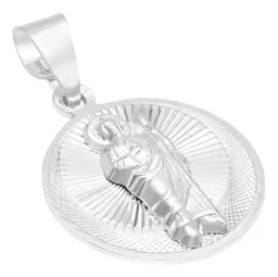 Dije Medalla San Judas Tadeo Plata Ley 925 Diamantada Hombre - Imagen 9