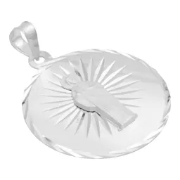 Dije Medalla San Judas Tadeo Plata Ley 925 Diamantado con Estrella - Imagen 2