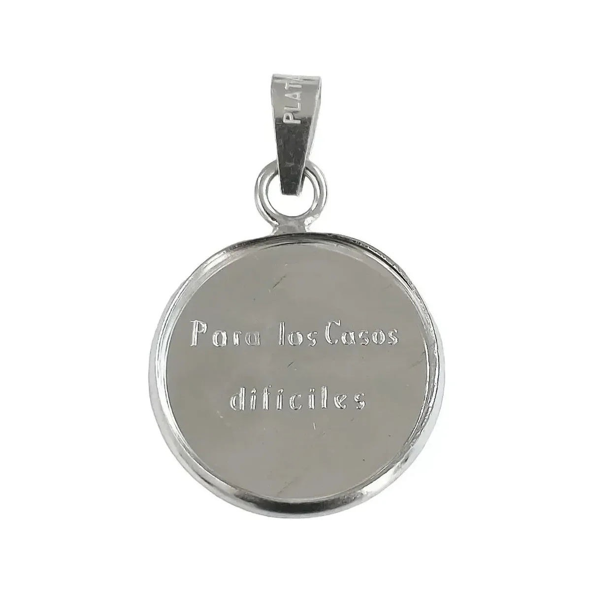 Dije Medalla San Judas Tadeo Plata Ley .999 Religioso - Imagen 3