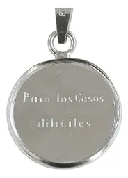 Dije Medalla San Judas Tadeo Plata Ley .999 Religioso - Imagen 4