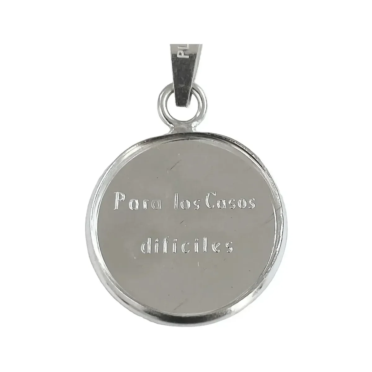 Dije Medalla San Judas Tadeo Plata Ley .999 Religioso - Imagen 4