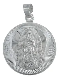 Dije Medalla San Judas Tadeo Virgen Guadalupe Plata 925 Doble Vista - Imagen 2