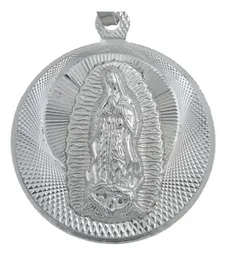 Dije Medalla San Judas Tadeo Virgen Guadalupe Plata 925 Doble Vista - Imagen 3