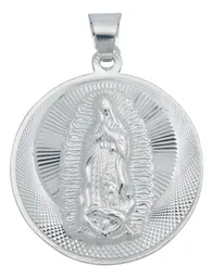 Dije Medalla San Judas Tadeo y Virgen de Guadalupe Plata .925 Doble Vista - Imagen 4