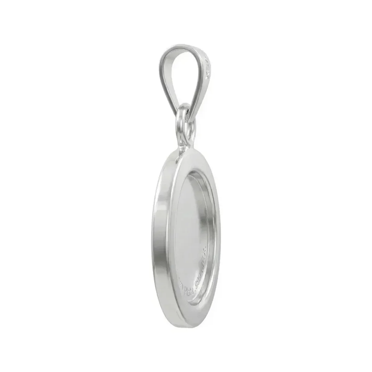 Dije Medalla San Miguel Arcángel Plata 999 con Zirconia - Imagen 5