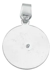 Dije Medalla San Miguel Arcángel Plata .925 Diamantada - Imagen 3