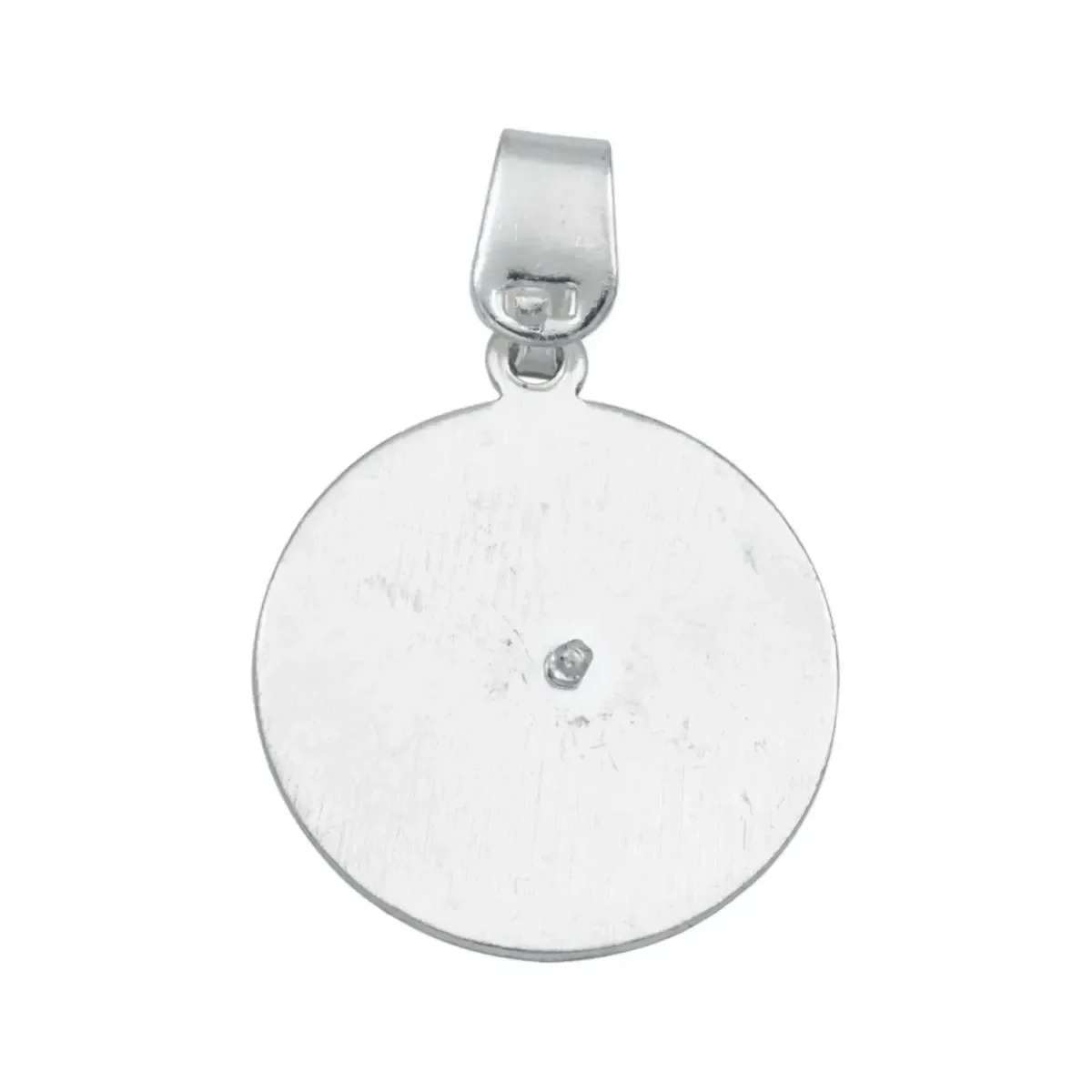Dije Medalla San Miguel Arcángel Plata .925 Diamantada - Imagen 3