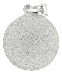 Dije Medalla San Miguel Arcángel Plata Ley .925 Artesanal - Imagen 3