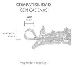 Dije Medalla San Miguel Arcángel Plata Ley .925 Liso - Imagen 6