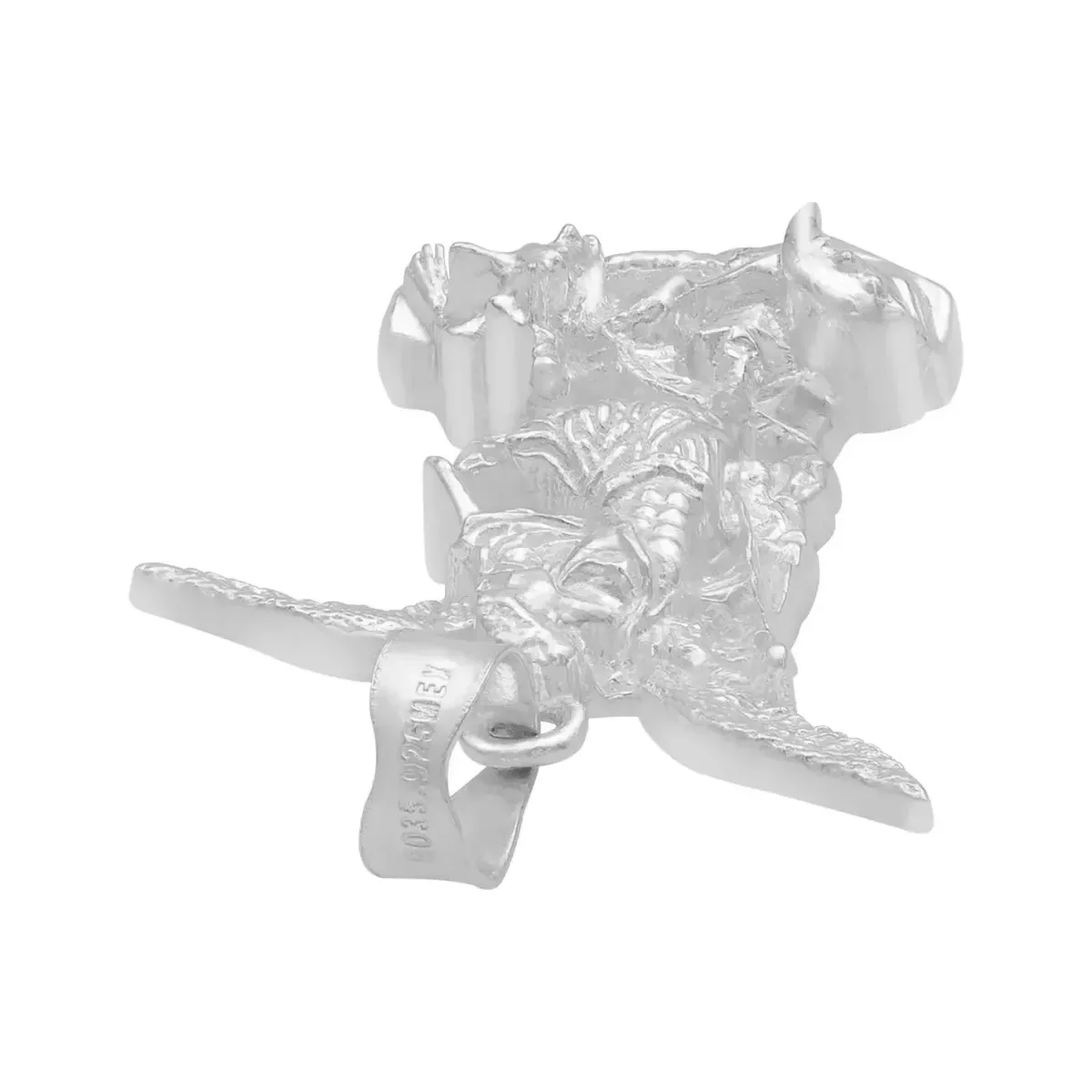 Dije Medalla San Miguel Arcángel Plata Ley 925 Protección - Imagen 5