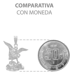 Dije Medalla San Miguel Arcángel Plata Ley 925 Protección - Imagen 8