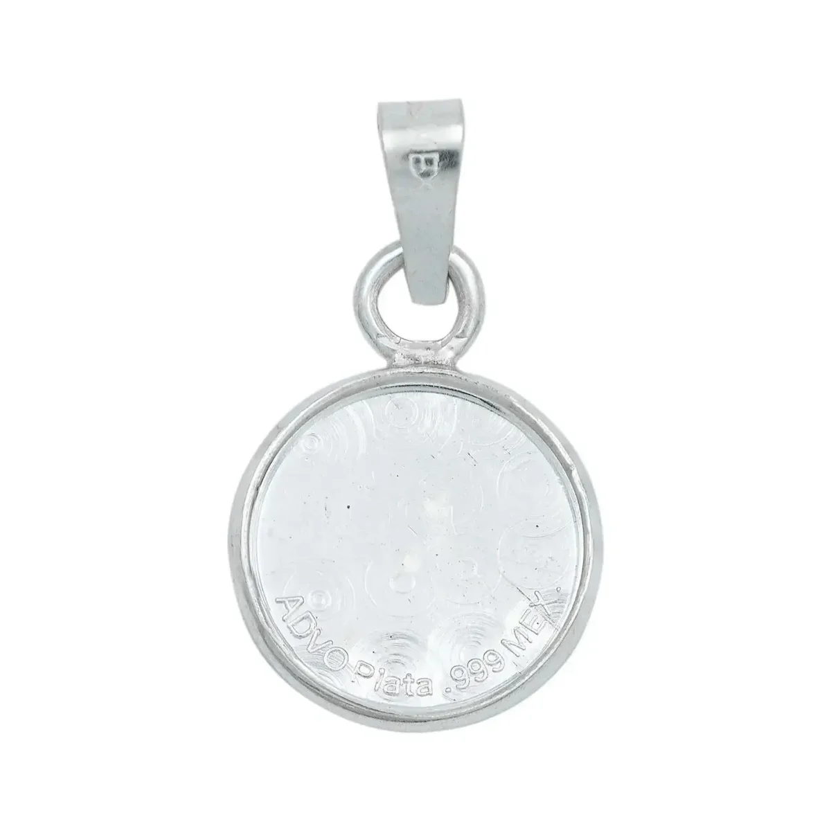 Dije Medalla San Miguel Arcángel Plata Ley .999 Protector - Imagen 2
