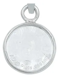 Dije Medalla San Miguel Arcángel Plata Ley .999 Protector - Imagen 3