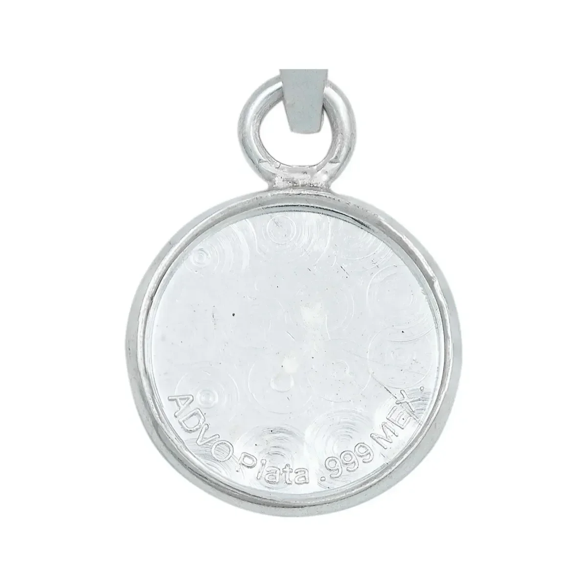 Dije Medalla San Miguel Arcángel Plata Ley .999 Protector - Imagen 3