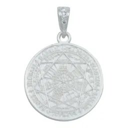 Dije Medalla Sello Siete Arcángeles Plata 925 Unisex - Imagen 1