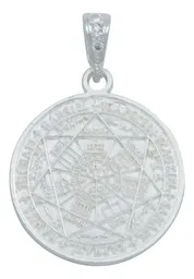 Dije Medalla Sello Siete Arcángeles Plata 925 Unisex - Imagen 1