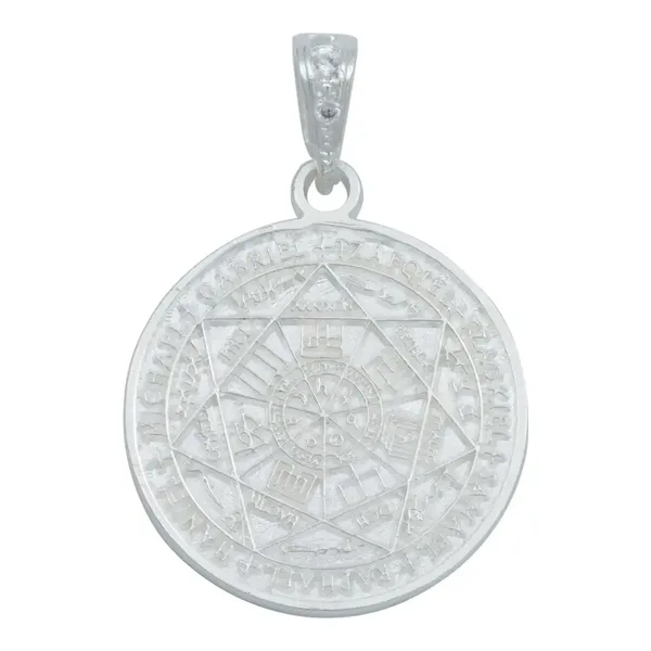 Dije Medalla Sello Siete Arcángeles Plata 925 Unisex - Imagen 1