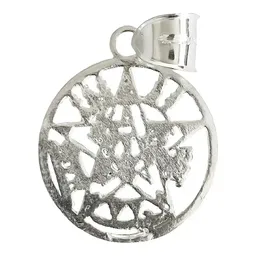 Dije Medalla Tetragramaton Pentagrama Plata 925 - Imagen 2