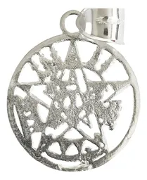 Dije Medalla Tetragramaton Pentagrama Plata 925 - Imagen 4