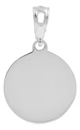 Dije Medalla Tetragrammatón Plata Ley 925 con Zirconia Brillante - Imagen 2