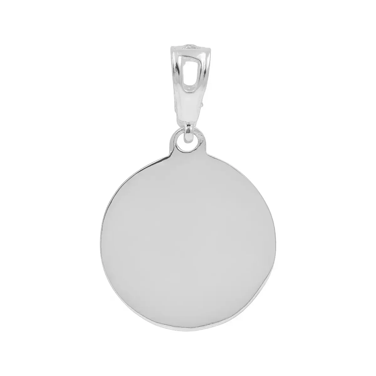 Dije Medalla Tetragrammatón Plata Ley 925 con Zirconia Brillante - Imagen 2