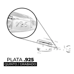 Dije Medalla Tetragrammatón Plata Ley 925 con Zirconia Brillante - Imagen 3
