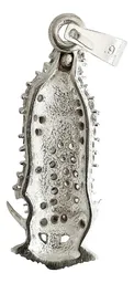 Dije Medalla Virgen de Guadalupe Plata 925 con Zirconia Blanca Modelo 201 - Imagen 3