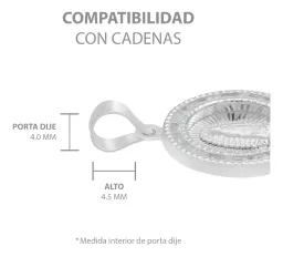 Dije Medalla Virgen de Guadalupe Plata 925 con Zirconia Transparente - Imagen 6