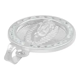 Dije Medalla Virgen de Guadalupe Plata 925 con Zirconia - Imagen 5
