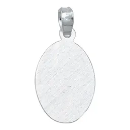 Dije Medalla Virgen de Guadalupe Plata 925 Diamantado - Imagen 3