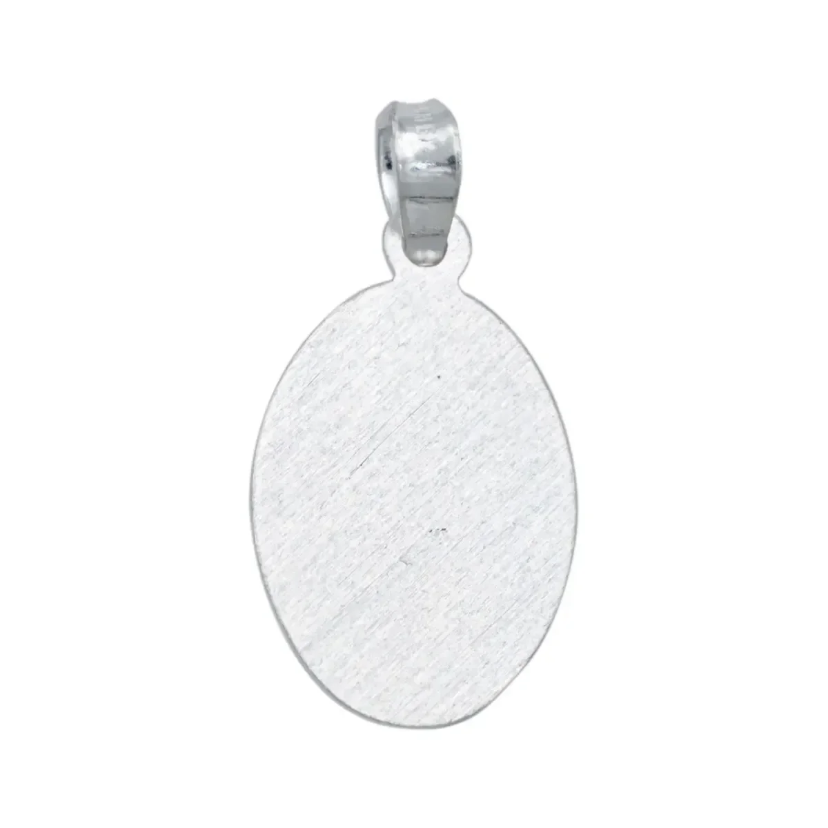 Dije Medalla Virgen de Guadalupe Plata 925 Diamantado - Imagen 3