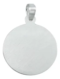 Dije Medalla Virgen de Guadalupe Plata 925 Diseño Diamantado Modelo 2167 - Imagen 3