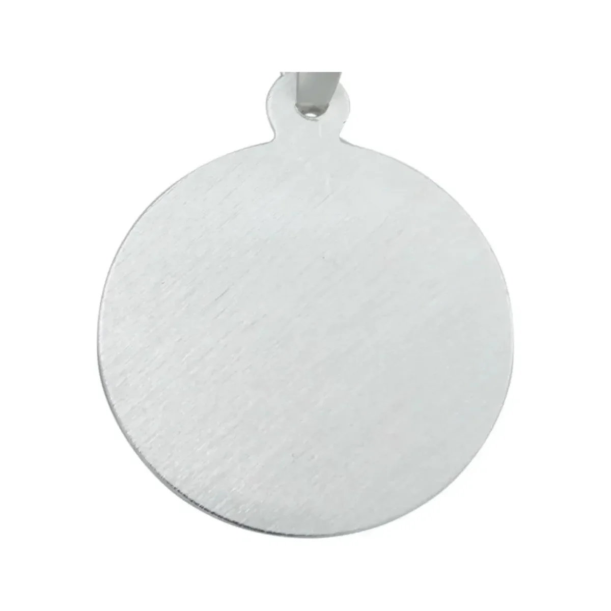 Dije Medalla Virgen de Guadalupe Plata 925 Diseño Diamantado Modelo 2167 - Imagen 4