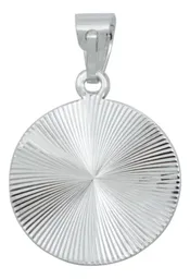Dije Medalla Virgen de Guadalupe Plata 925 Diseño Diamantado Modelo 2168 - Imagen 3