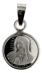 Dije Medalla Virgen de Guadalupe Plata 999 Religiosa - Imagen 1