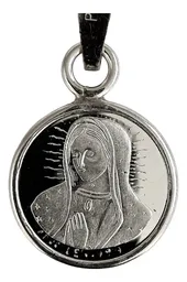 Dije Medalla Virgen de Guadalupe Plata 999 Religiosa - Imagen 2